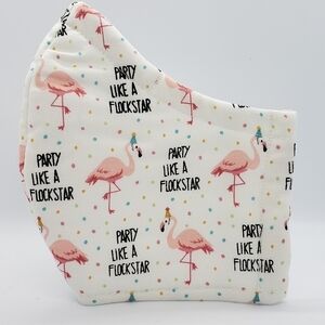 Face Mask * Handmade * Flamingo